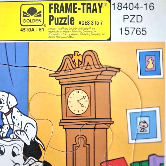 Vintage 80s Pair Of Disney Frame Tray Puzzles Dalmations Duck Tales - Picture 6 of 11